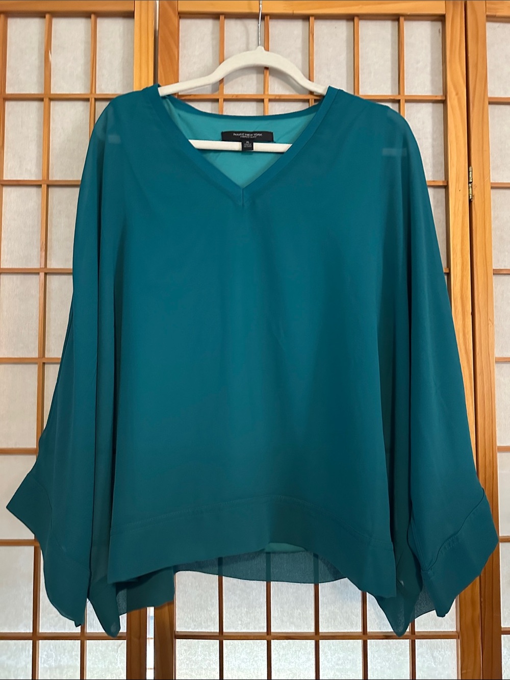 Marc New York kimono sleeve chiffon blouse